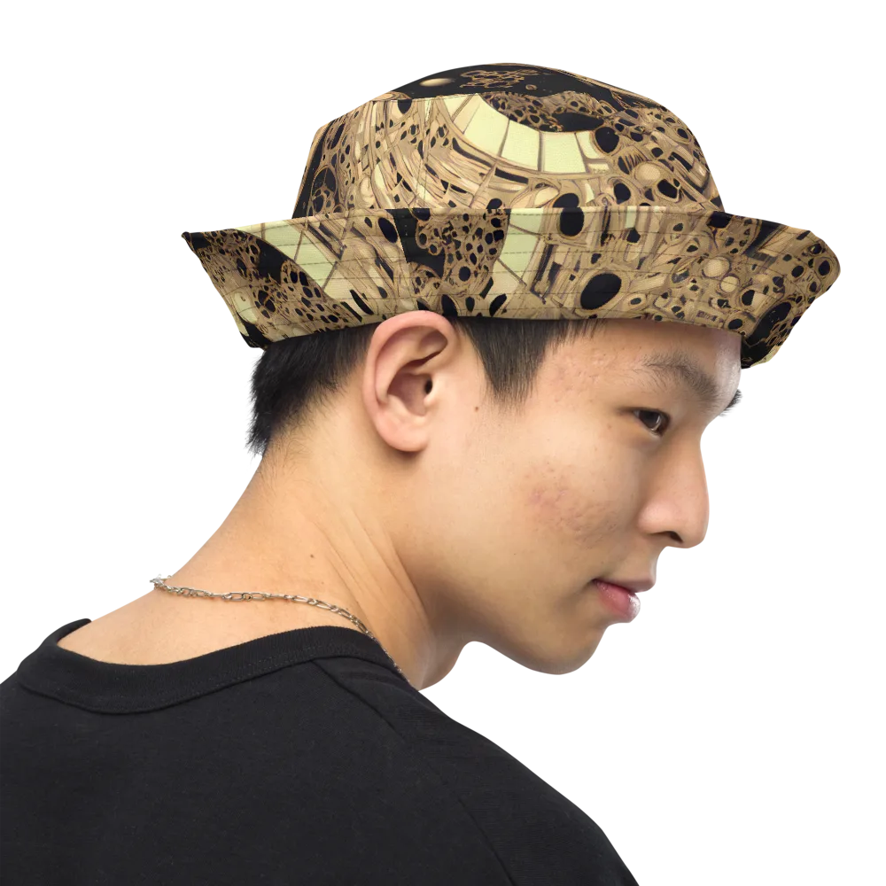 Baroque Orbit on Reversible Bucket Hat — Right Outside