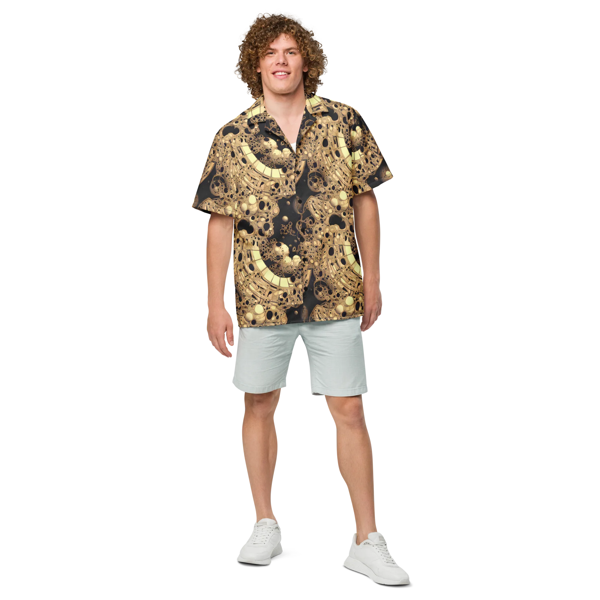 Baroque Orbit on Button Shirt — Front