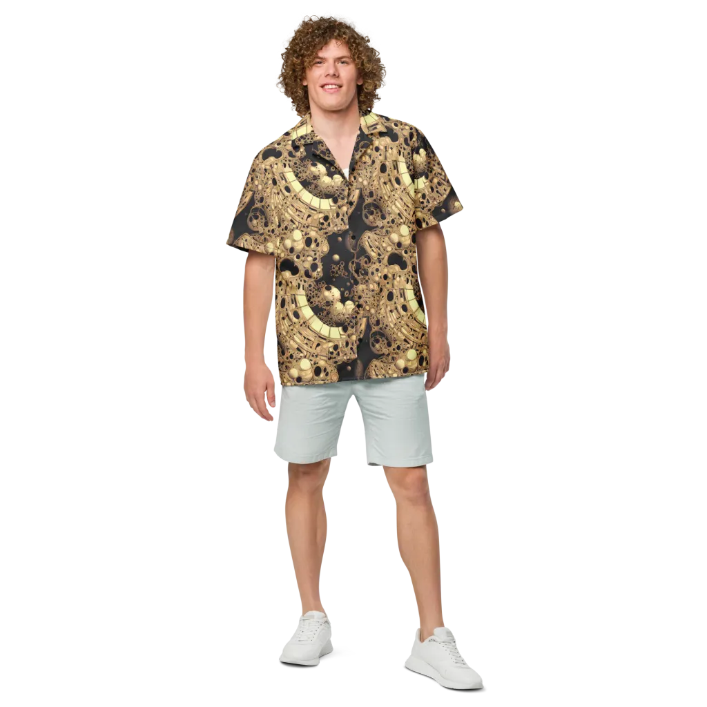 Baroque Orbit on Button Shirt — Front