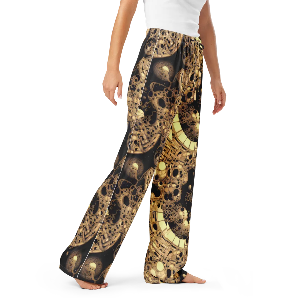 Baroque Orbit on Women's Pajama Pants — Right Front