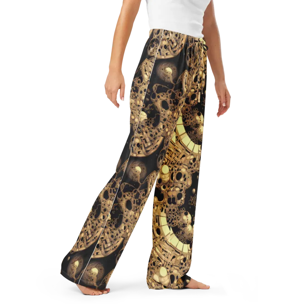 Baroque Orbit on Women's Pajama Pants — Right Front