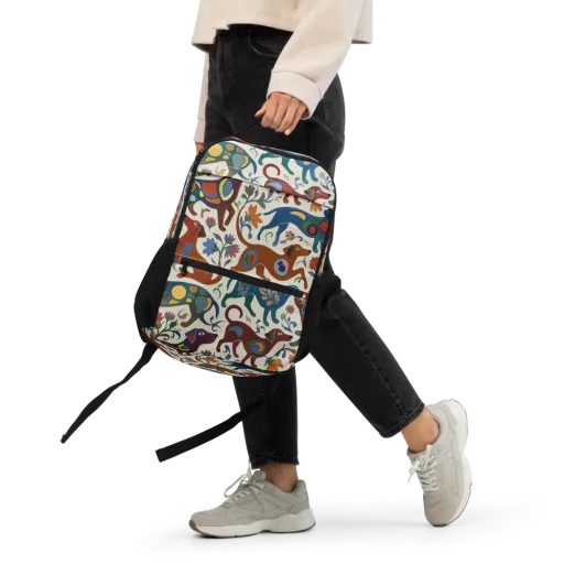 Folk Hounds on a Utility Backpack