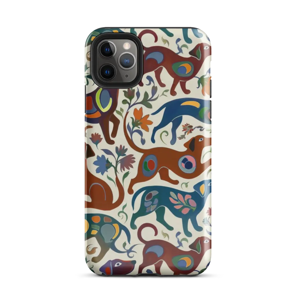 Folk Hounds on Tough Case for iPhone® — Front