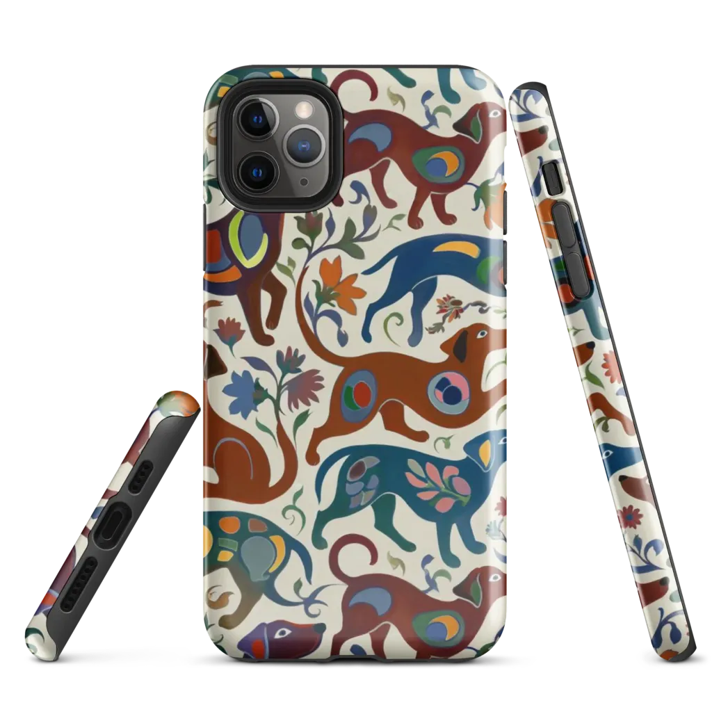 Folk Hounds on Tough Case for iPhone® — Front