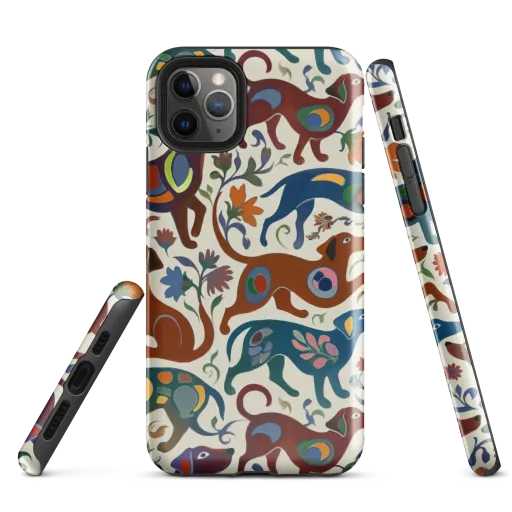 Folk Hounds on a Tough Case for iPhone®