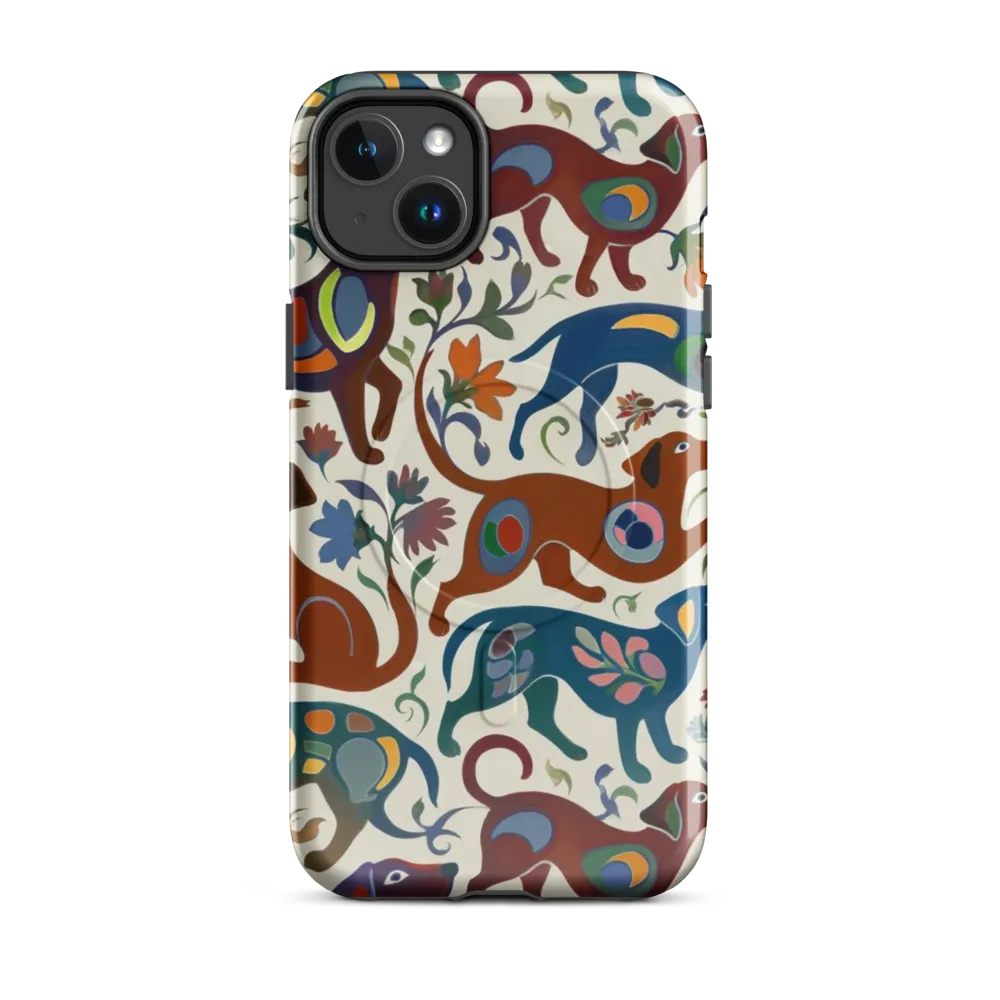 Folk Hounds on MagSafe Tough Case for iPhone® — Front
