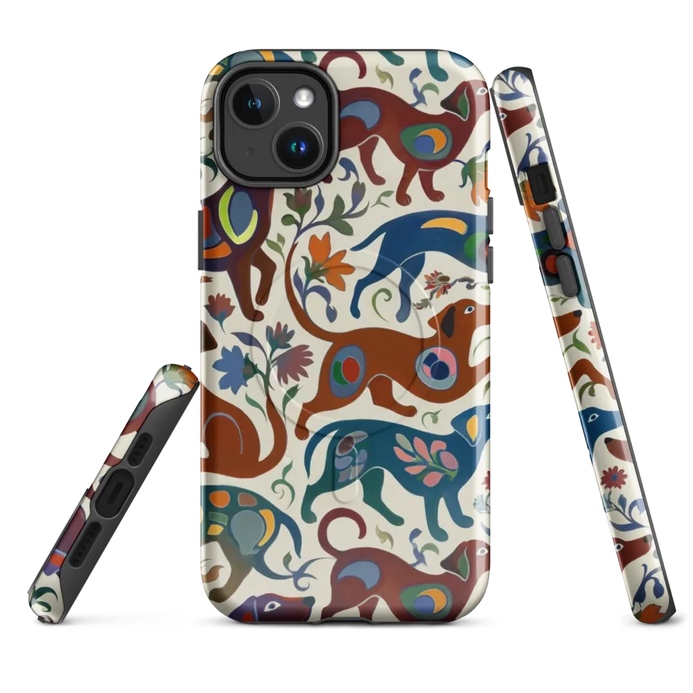 Folk Hounds on MagSafe Tough Case for iPhone® — Front