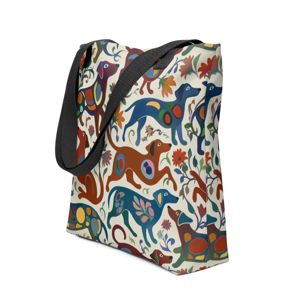 Folk Hounds on Tote Bag — Front