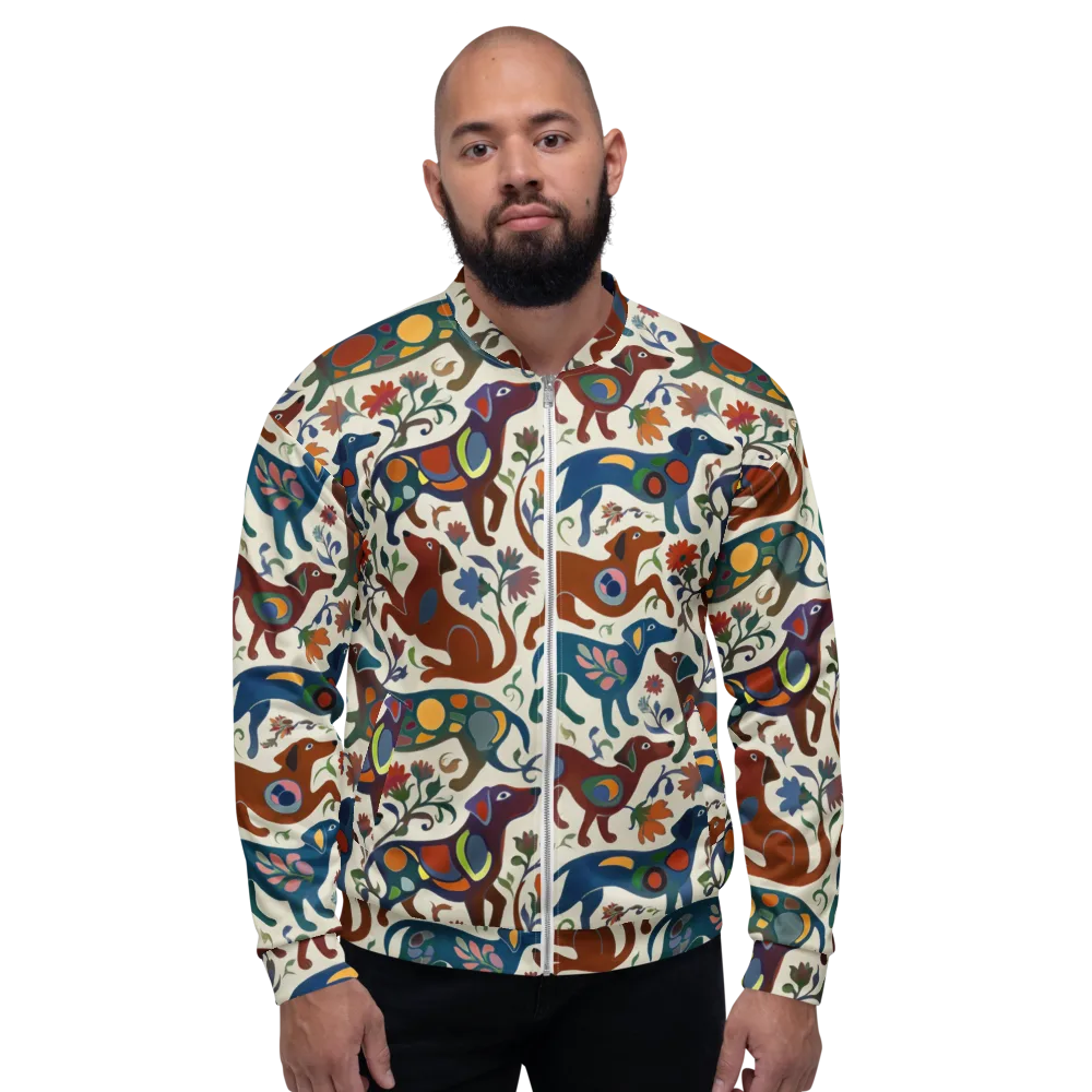 Folk Hounds on Bomber Jacket — Front