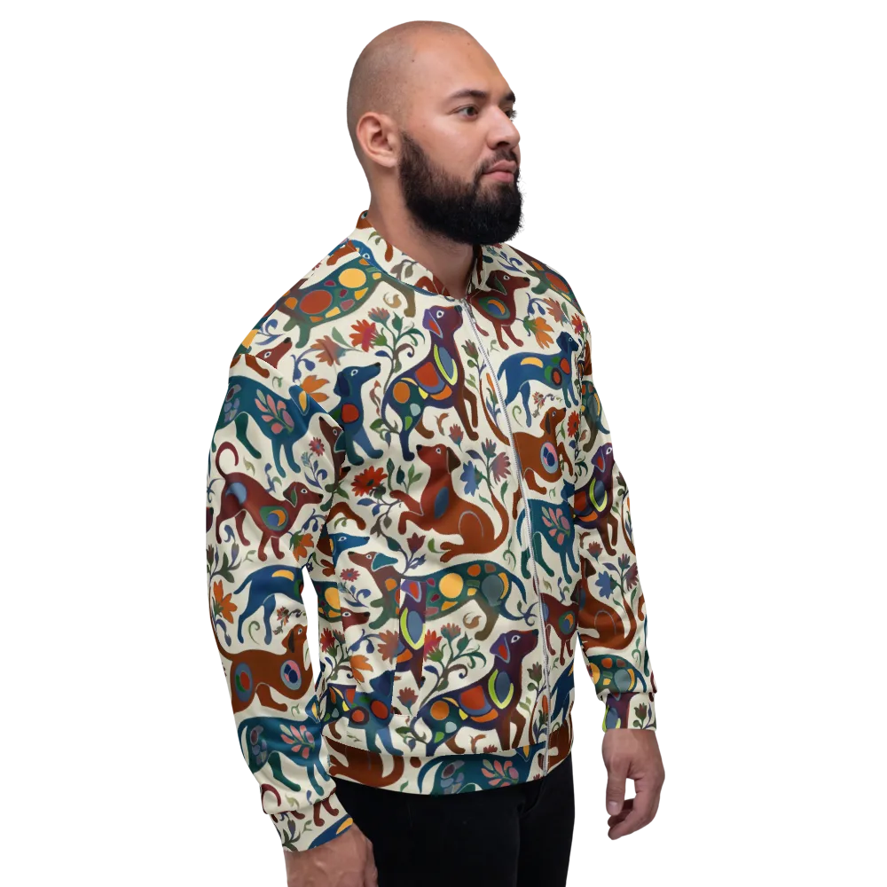 Folk Hounds on Bomber Jacket — Right