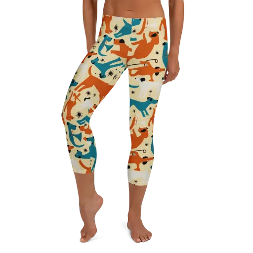 Terrier Tempo on a Capri Leggings