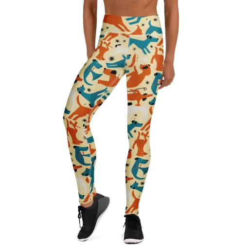 Terrier Tempo on a Yoga Leggings