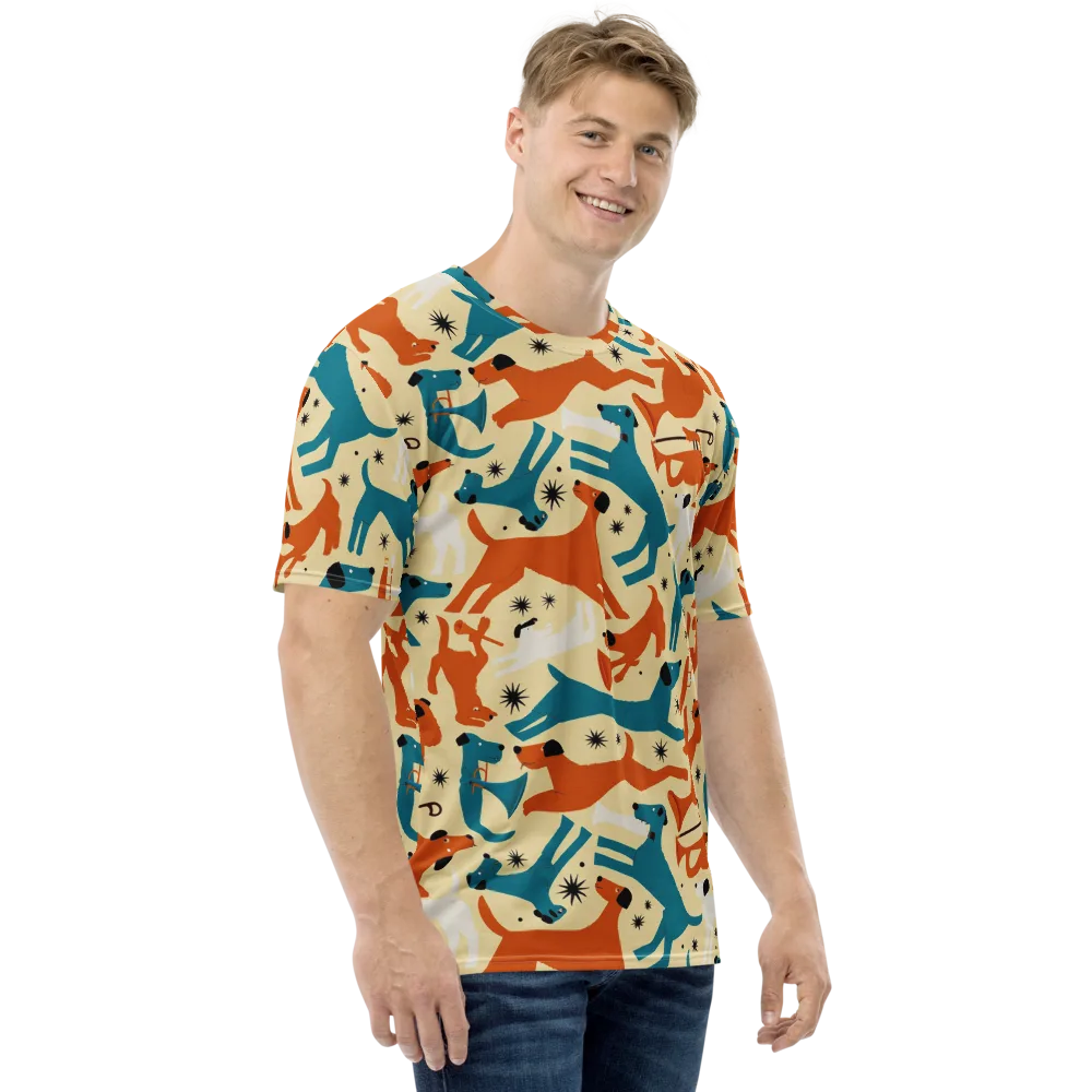 Terrier Tempo on Men's Crew Neck T-Shirt — Right