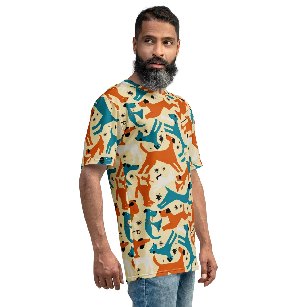 Terrier Tempo on Men's Crew Neck T-Shirt — Right