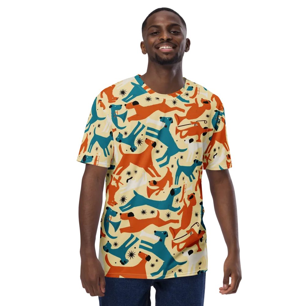 Terrier Tempo on Men's Crew Neck T-Shirt — Front