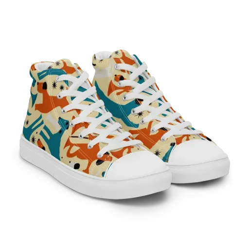 Terrier Tempo on Men's High Top Canvas Shoes