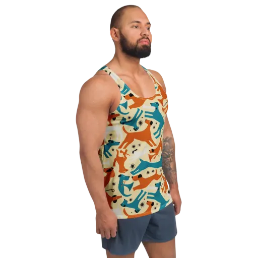 Terrier Tempo on a Men's Tank Top