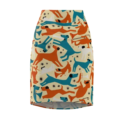 Terrier Tempo on a Pencil Skirt