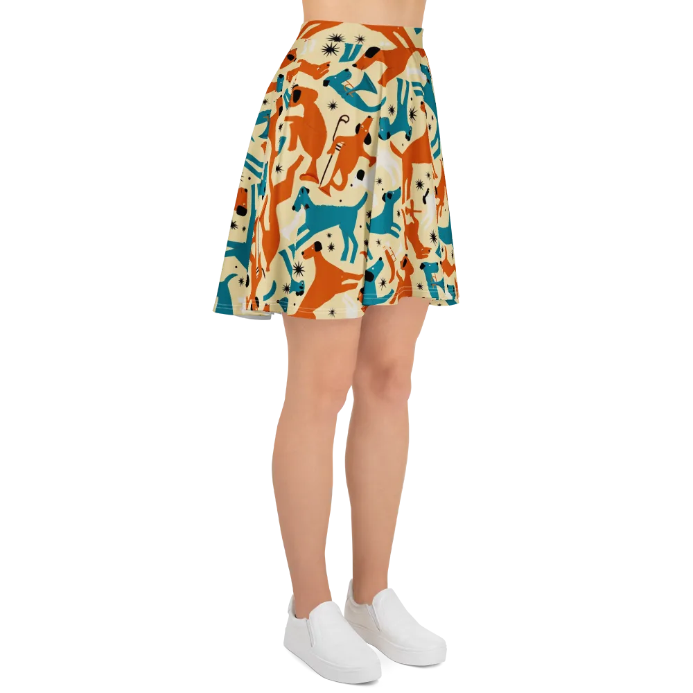 Terrier Tempo on Skater Skirt — Right