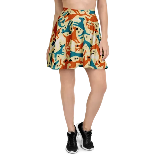 Terrier Tempo on a Skater Skirt