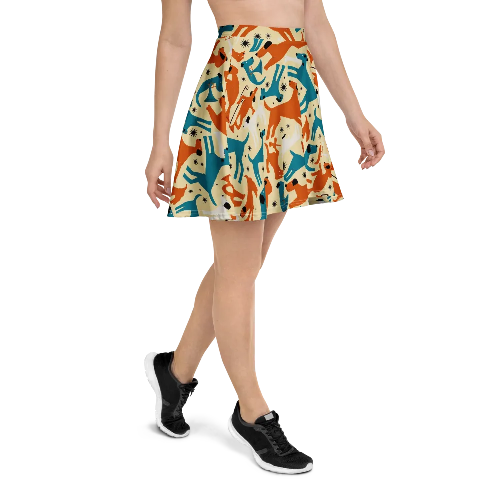 Terrier Tempo on Skater Skirt — Right