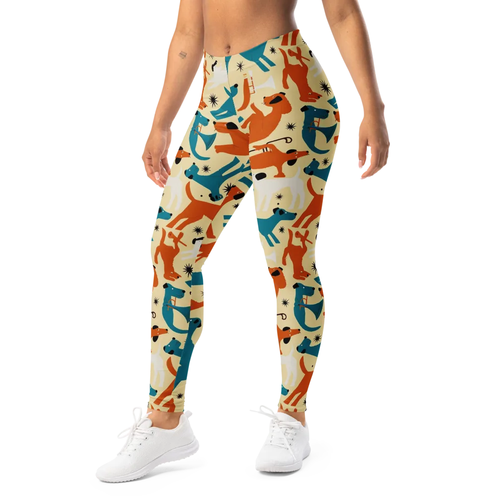 Terrier Tempo on Leggings — Left Front