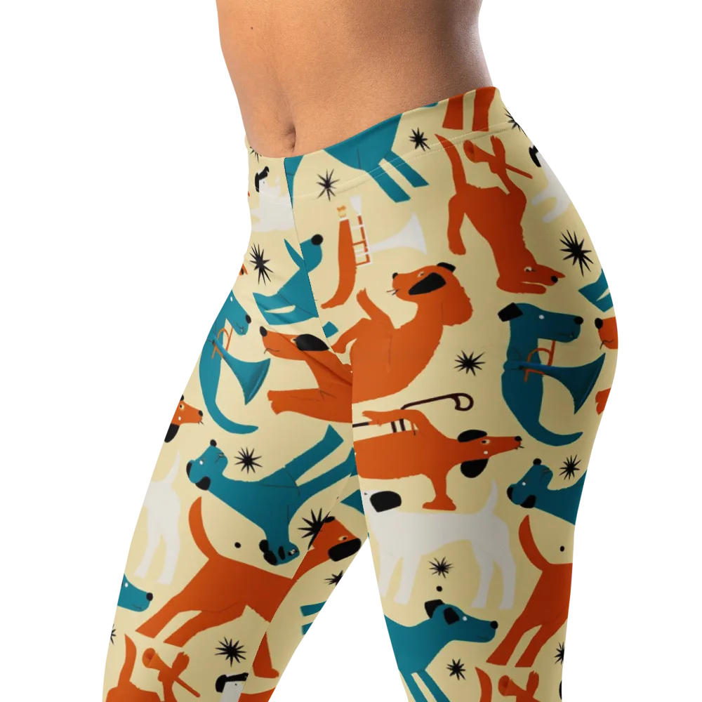 Terrier Tempo on Leggings — Left Front
