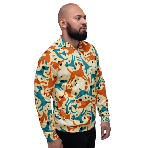 Terrier Tempo on a Bomber Jacket