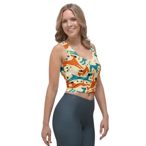 Terrier Tempo on a Crop Top