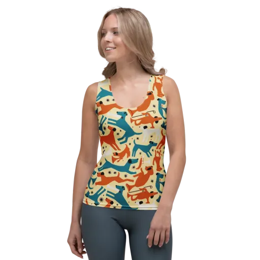 Terrier Tempo on a Women's Tank Top