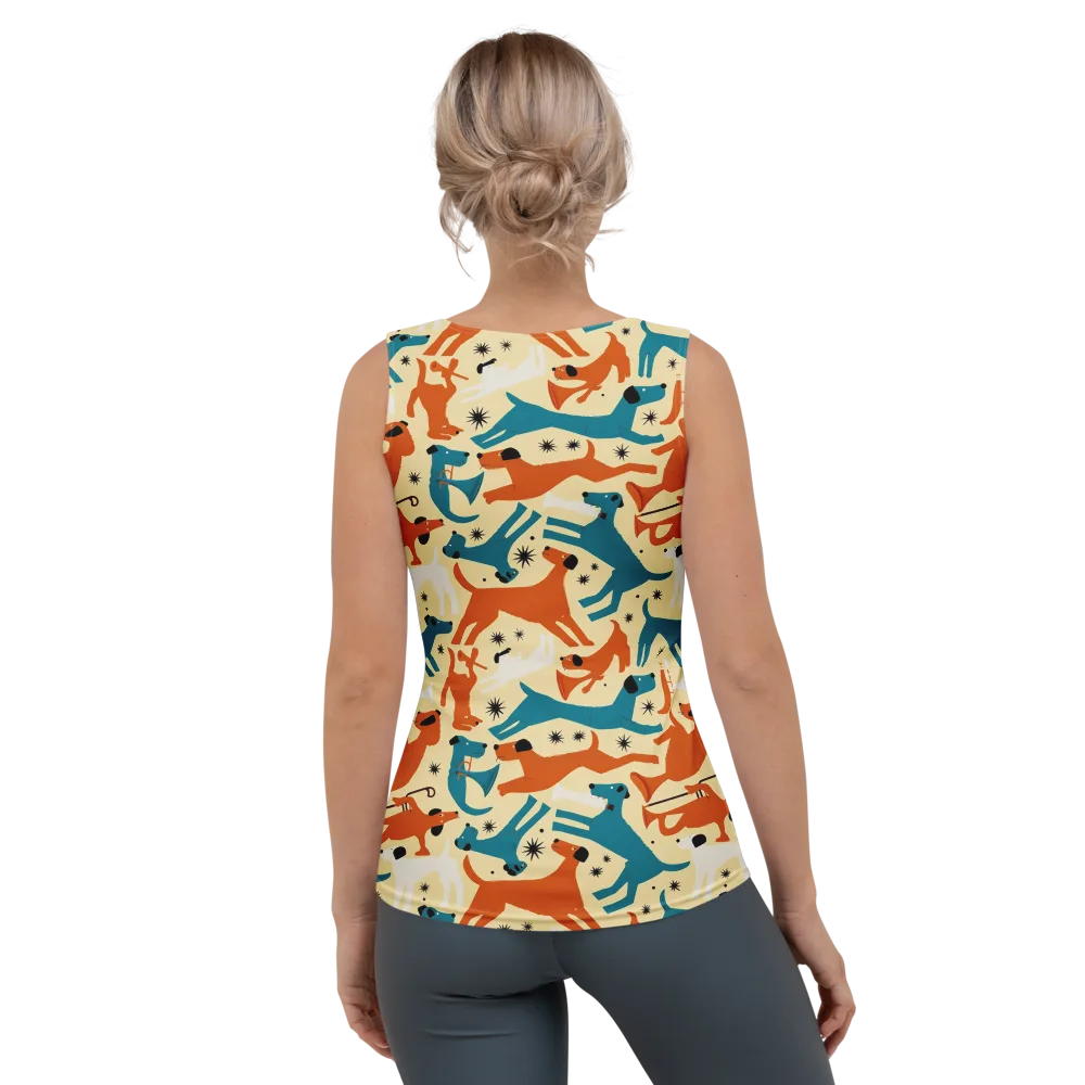 Terrier Tempo on Women's Tank Top — Back