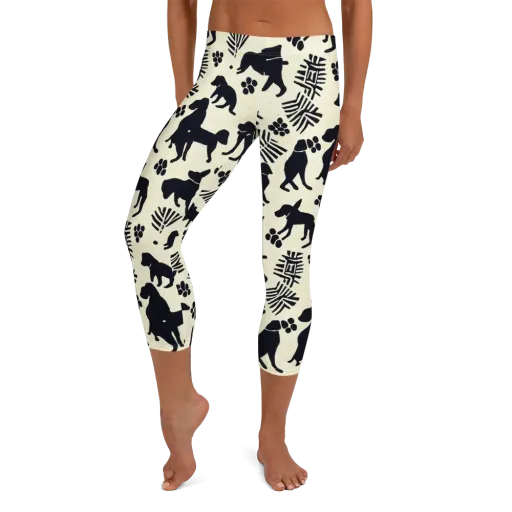 Ink And Paw on a Capri Leggings