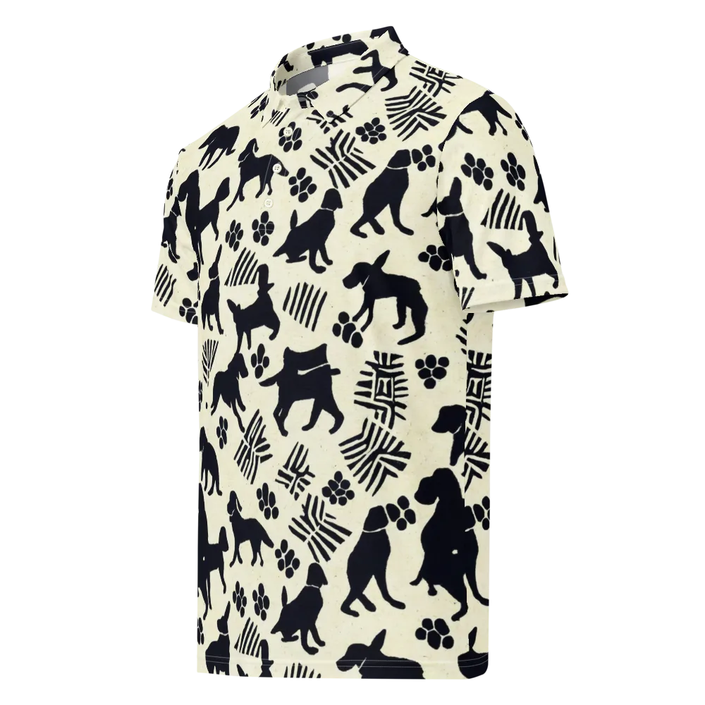 Ink And Paw on Men's Slim Fit Polo Shirt — Left Front