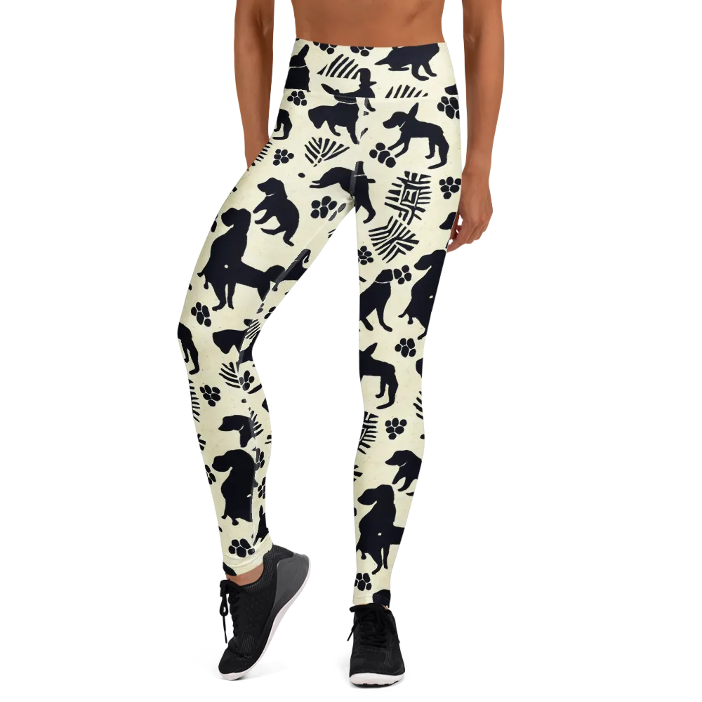 Ink And Paw on Yoga Leggings — Front
