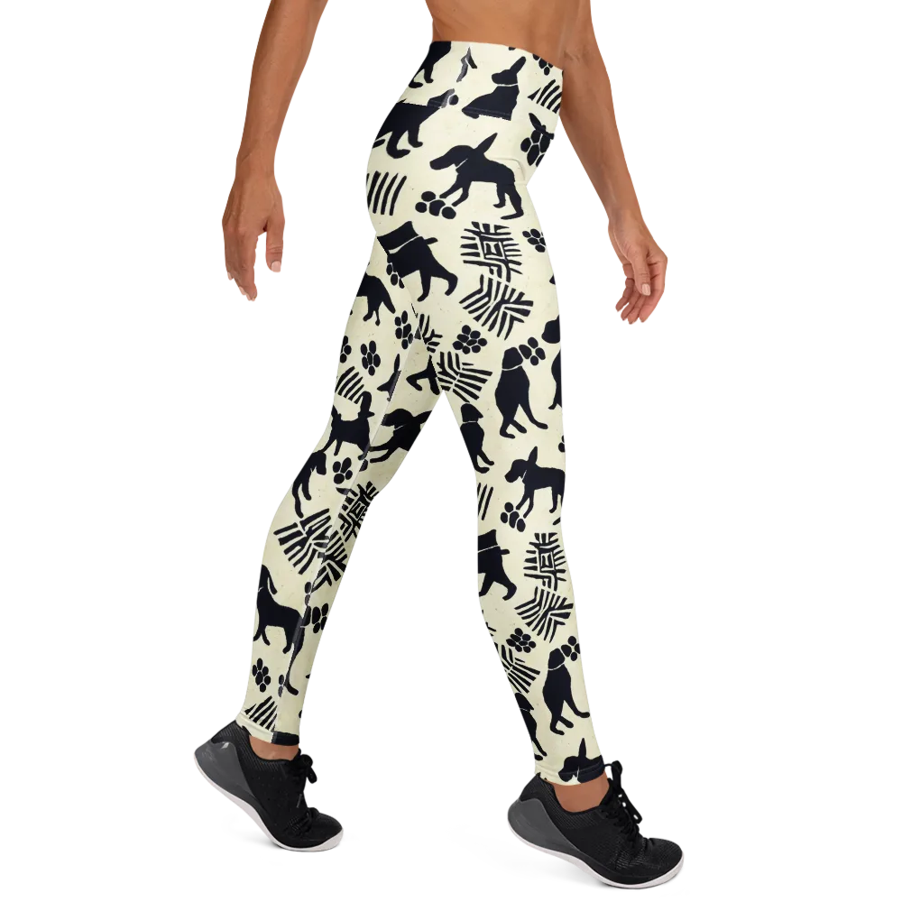 Ink And Paw on Yoga Leggings — Right