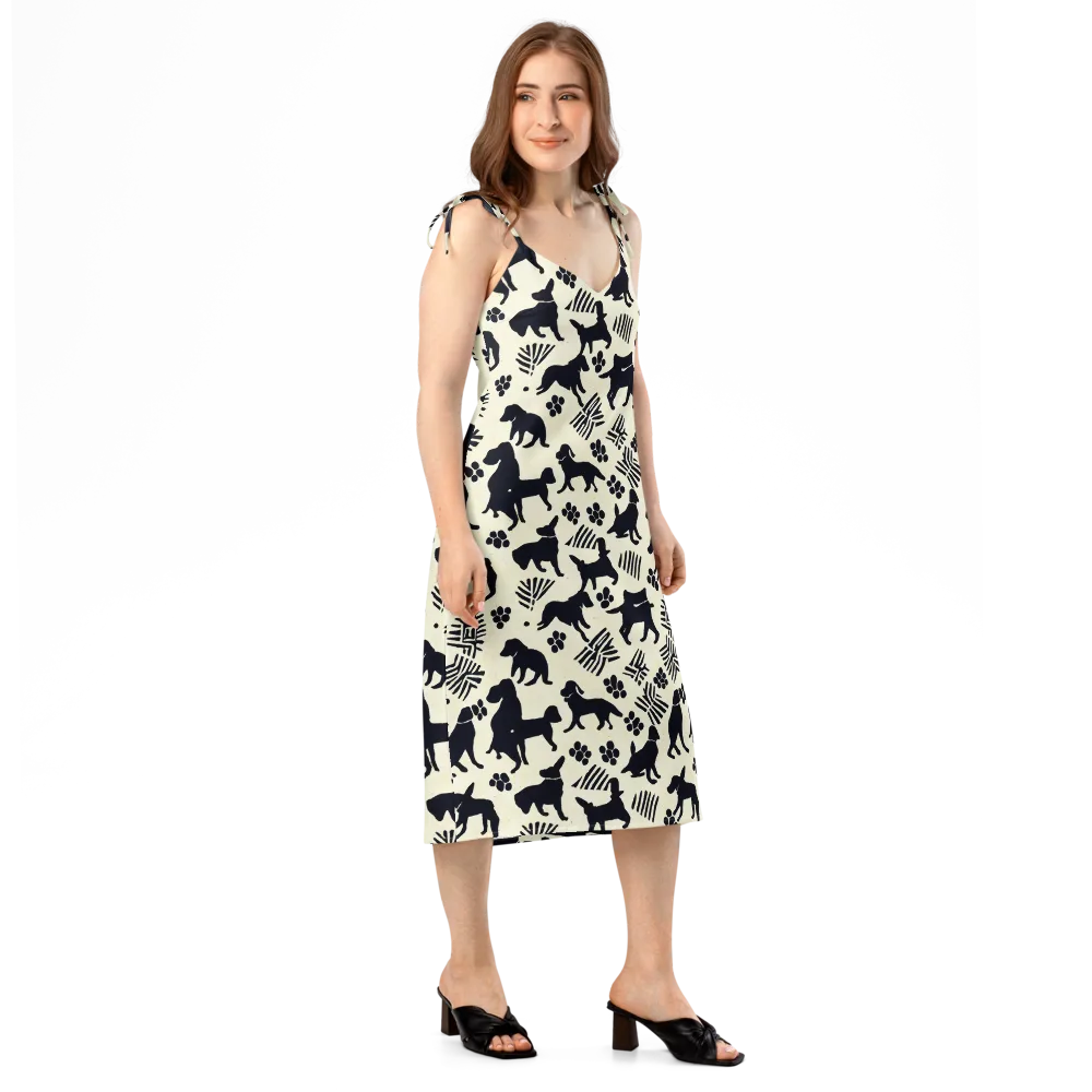 Ink And Paw on Slip Dress — Right Front