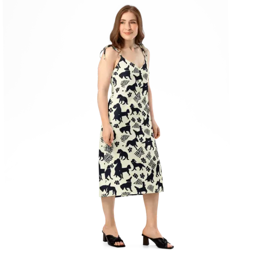 Ink And Paw on a Slip Dress