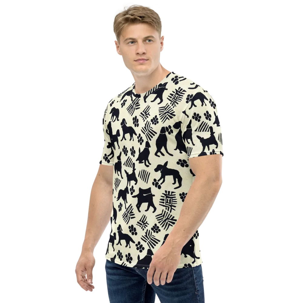 Ink And Paw on Men's Crew Neck T-Shirt — Left