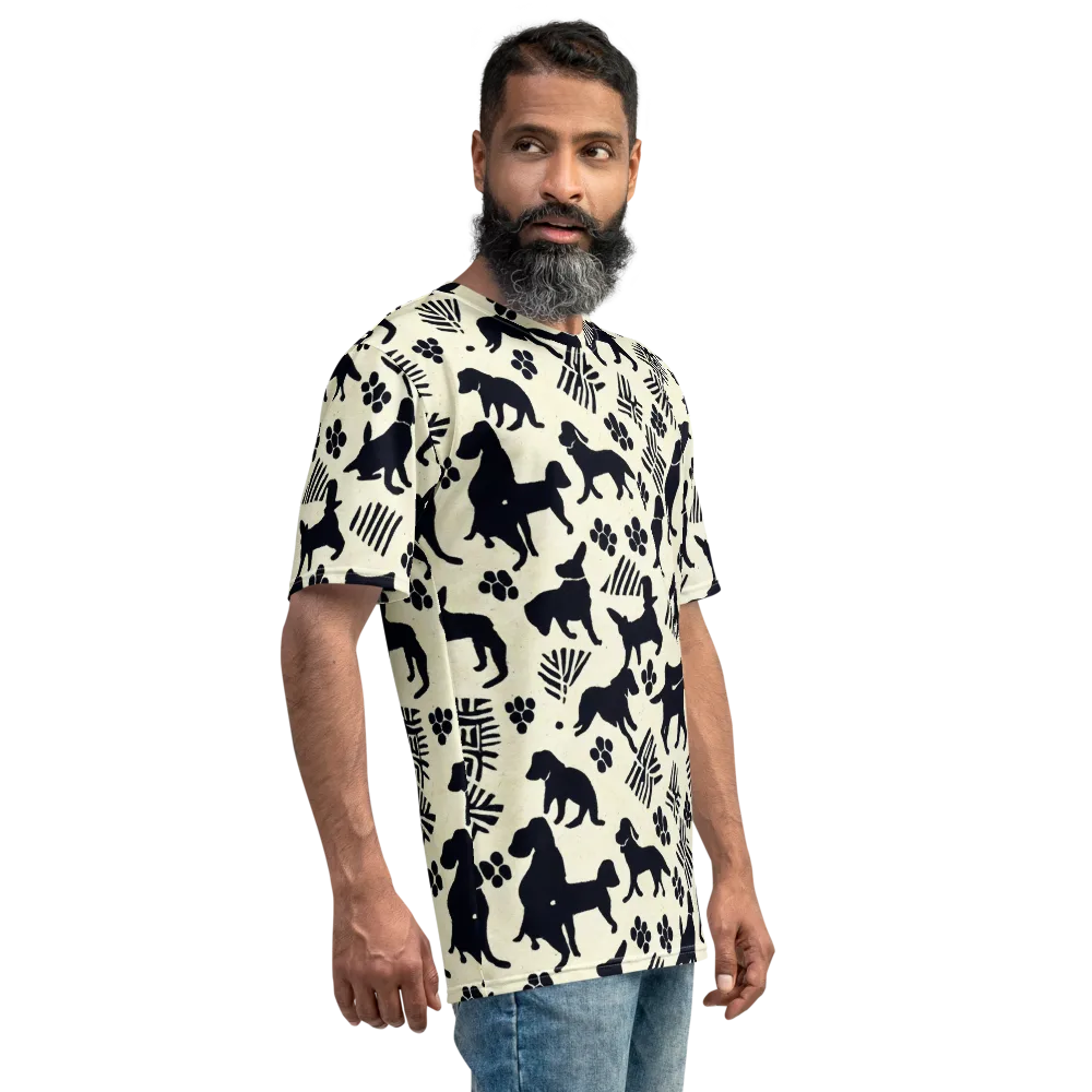 Ink And Paw on Men's Crew Neck T-Shirt — Right