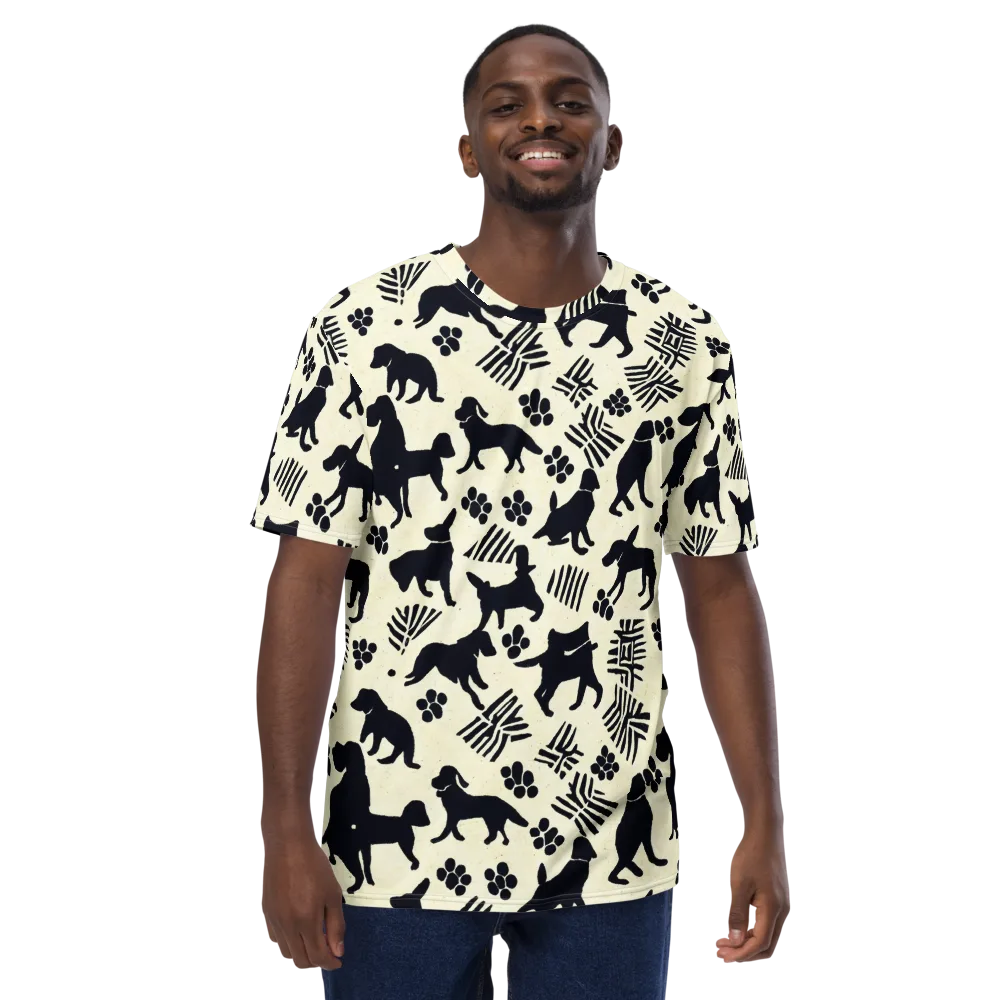 Ink And Paw on Men's Crew Neck T-Shirt — Front