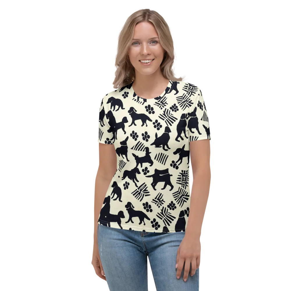 Ink And Paw on Women's Crew Neck T-Shirt — Front