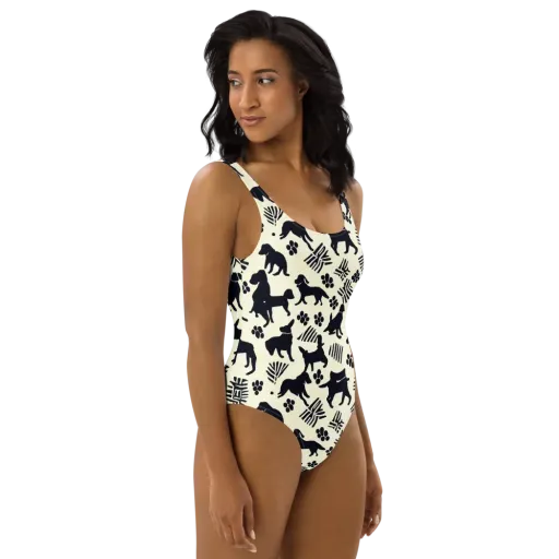 Ink And Paw on a One-Piece Swimsuit