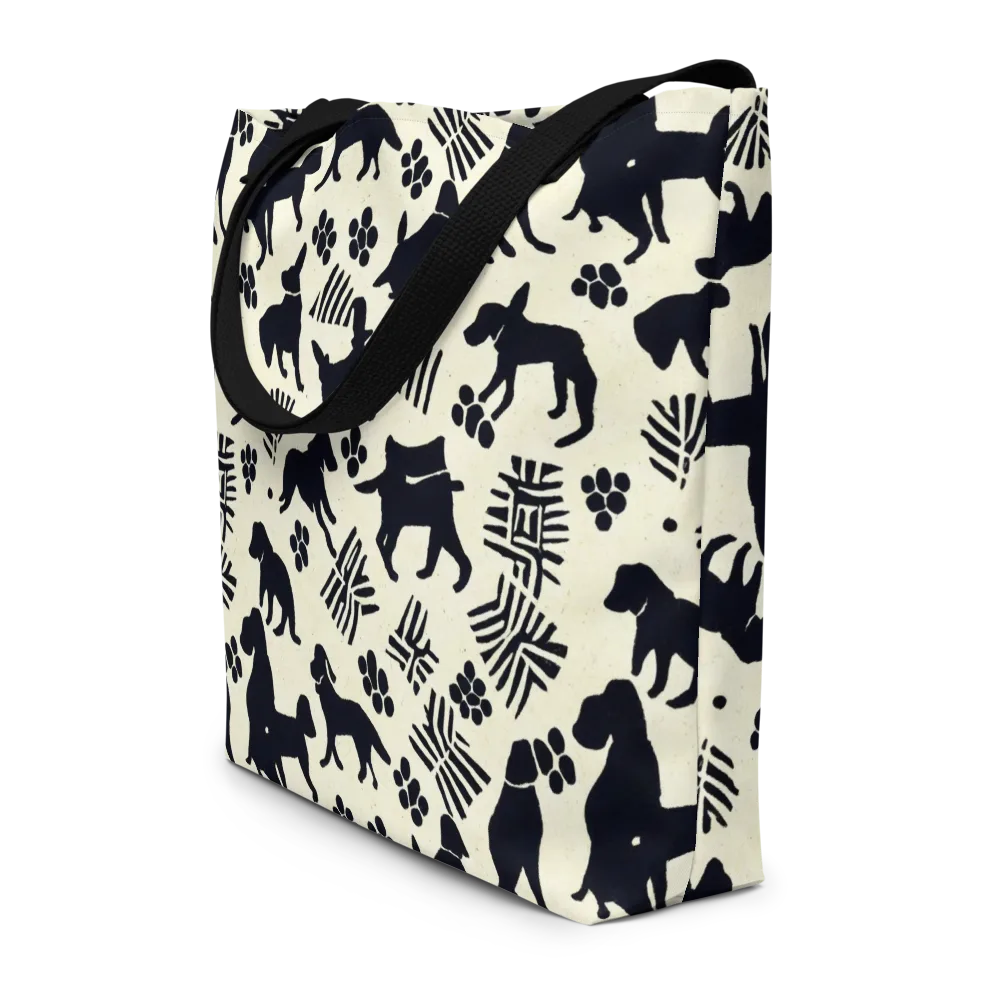 Ink And Paw on Large Tote Bag W/ Pocket — Front
