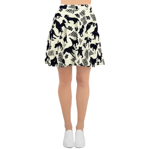 Ink And Paw on a Skater Skirt