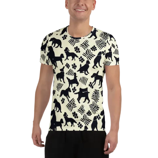 Ink And Paw on a Men's Athletic T-Shirt