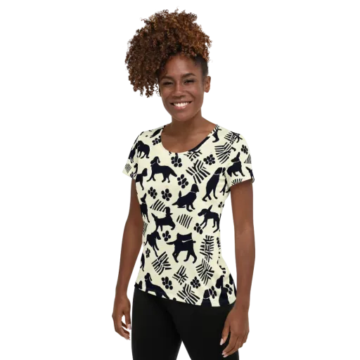 Ink And Paw on a Women's Athletic T-Shirt