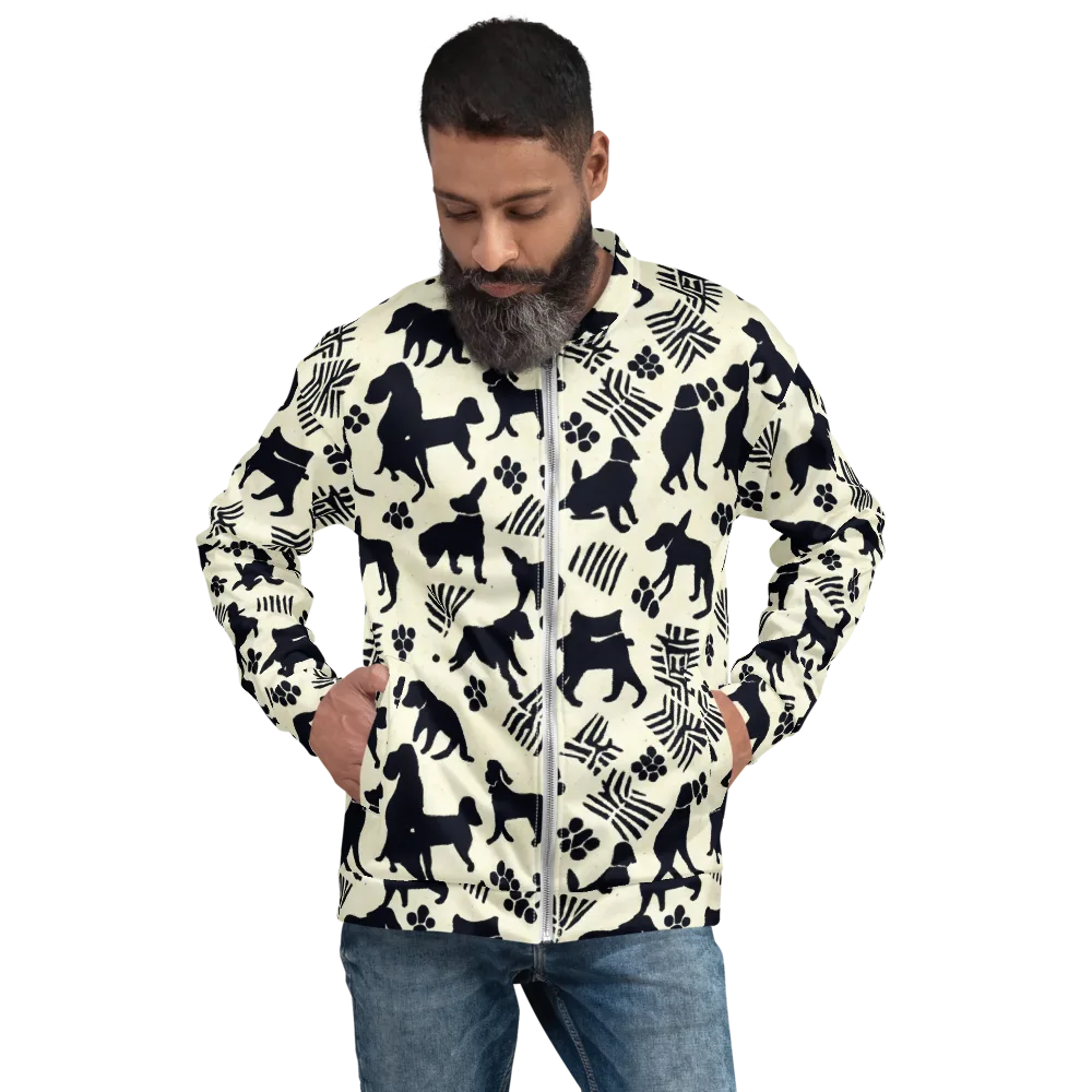 Ink And Paw on Bomber Jacket — Front