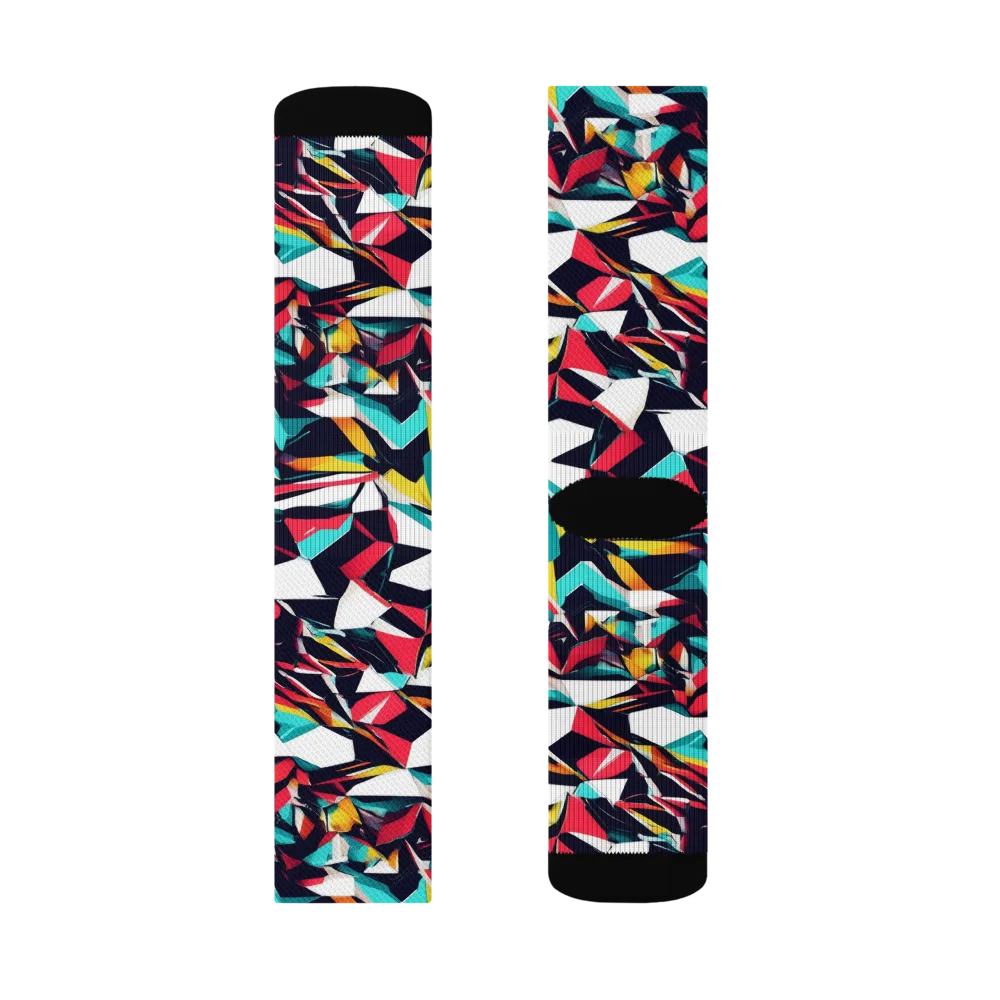 Vivid Rupture on Socks — Left Sock