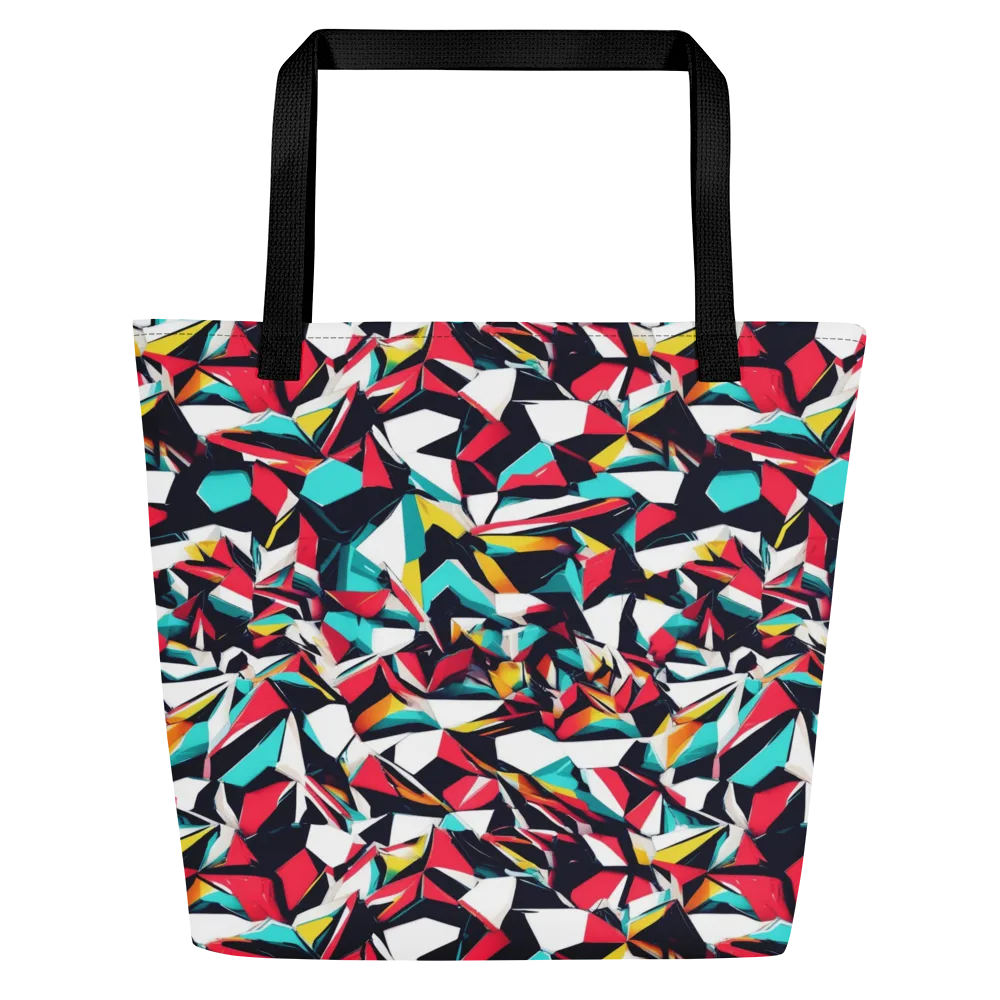 Vivid Rupture on Large Tote Bag W/ Pocket — Front