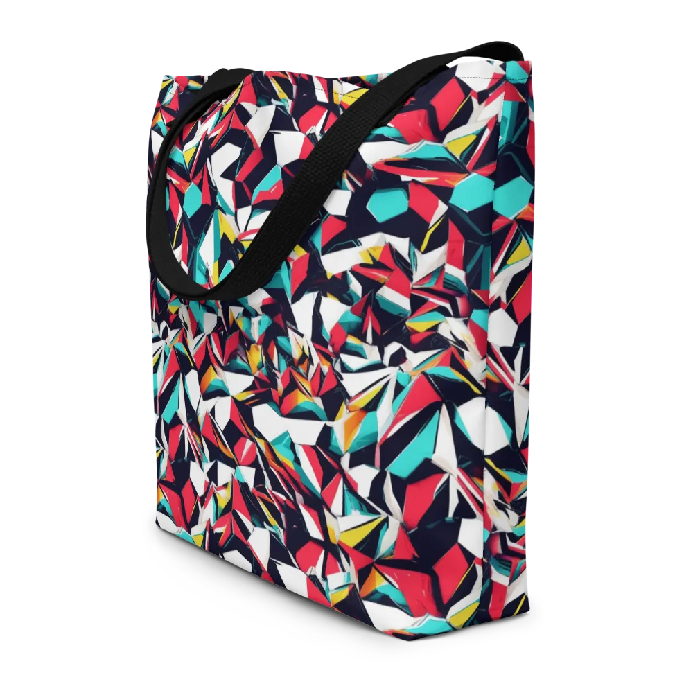 Vivid Rupture on Large Tote Bag W/ Pocket — Front